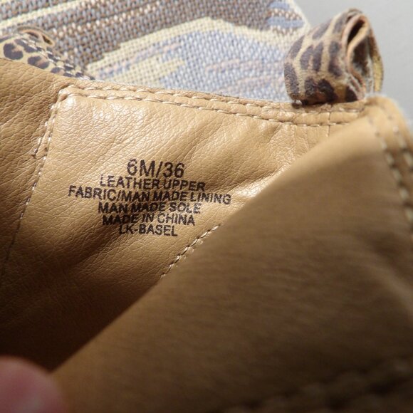 Lucky Brand Basel Animal Print Ankle Booties Sz 6M/36 - Picture 9 of 9